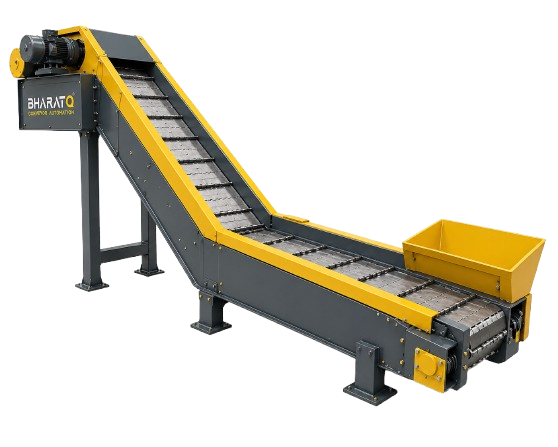 BharatQ Hinge Conveyor in CNC Machine Shop